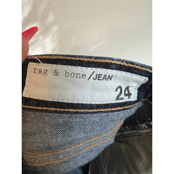 Rag & Bone Crop Denim Jeans in Blue Serrano size 24 - Picture 8 of 10